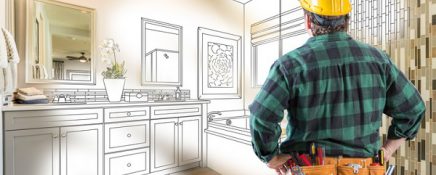 Contractor Facing Custom Master Bathroom Drawing and Photo Gradation.