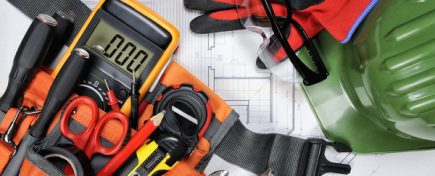 Electrical command and protection equipment and tools for operating in compliance with the safety standards of a residential project