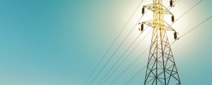 High voltage electricity pole detail object