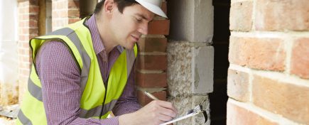 Architect Checking Insulation During House Construction