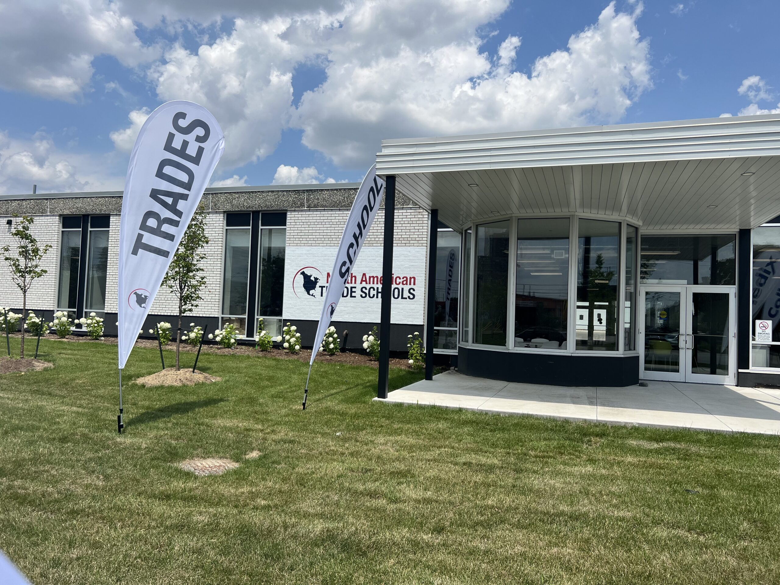 Front entrance of the Brampton campus