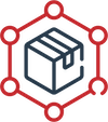 image of an icon representing supply chain operations