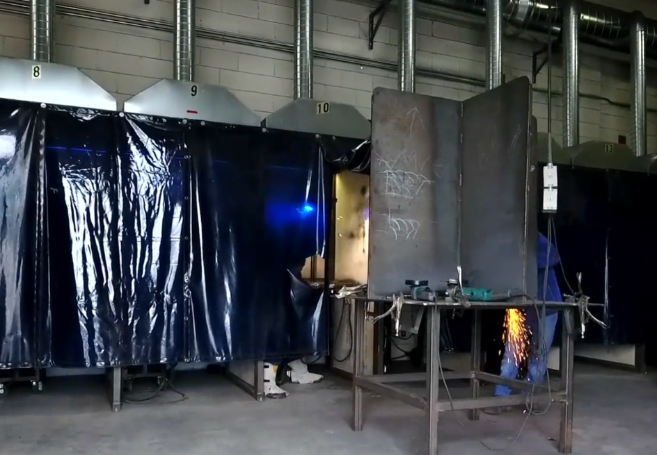 Burlington Campus welding stalls